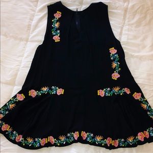 NWT Black Floral Dress!